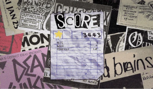 Slamdating score sheet showing misses, good hits and perfect hits