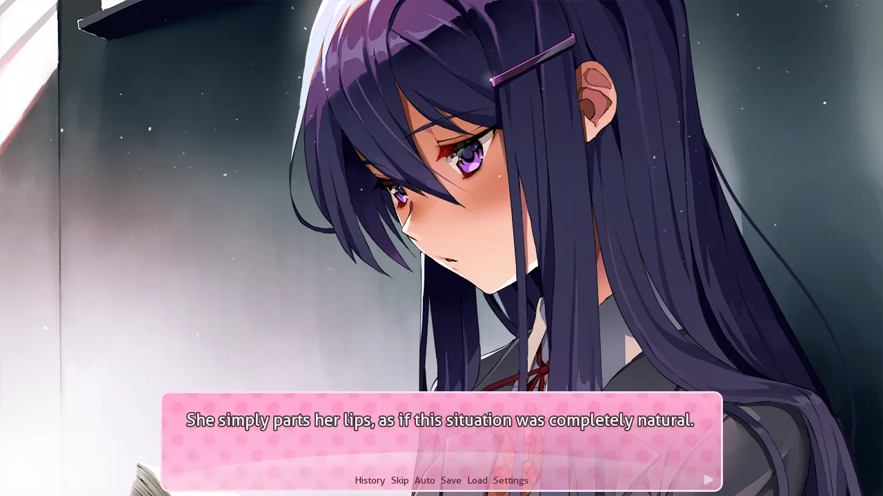 Doki Doki Literature Club Yuri close-up