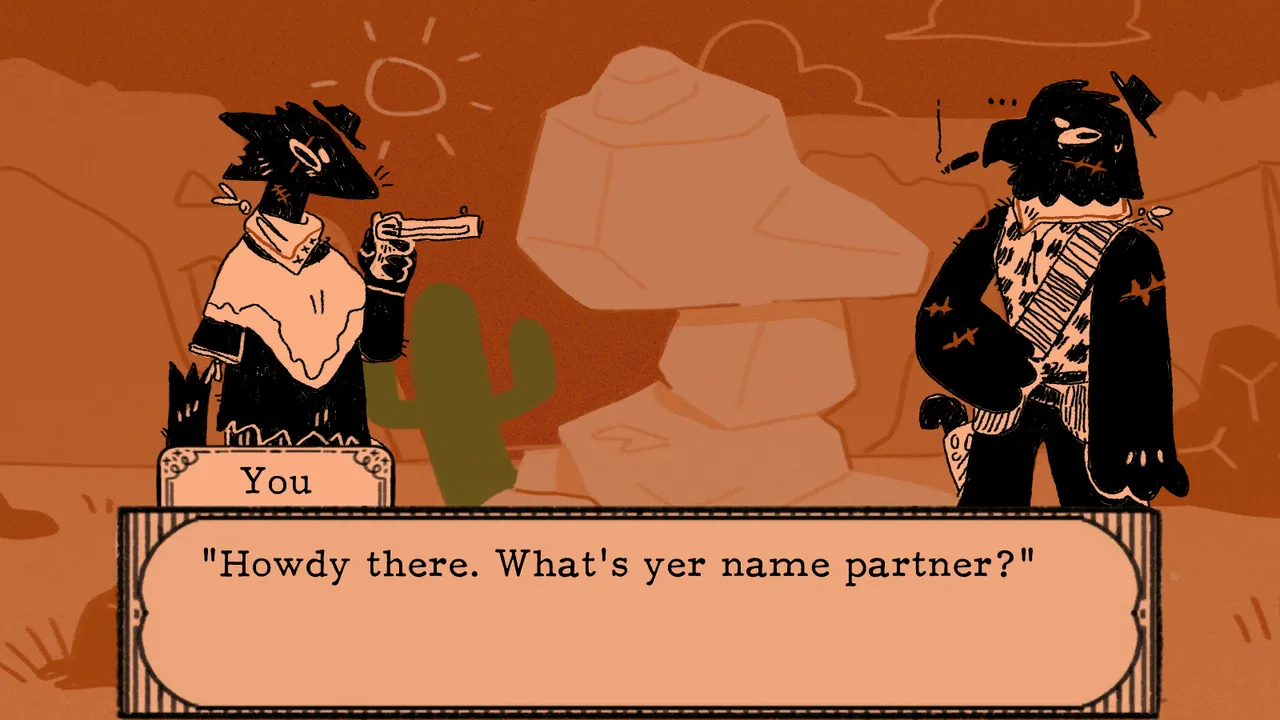 Lookouts two outlaws meeting in the desert